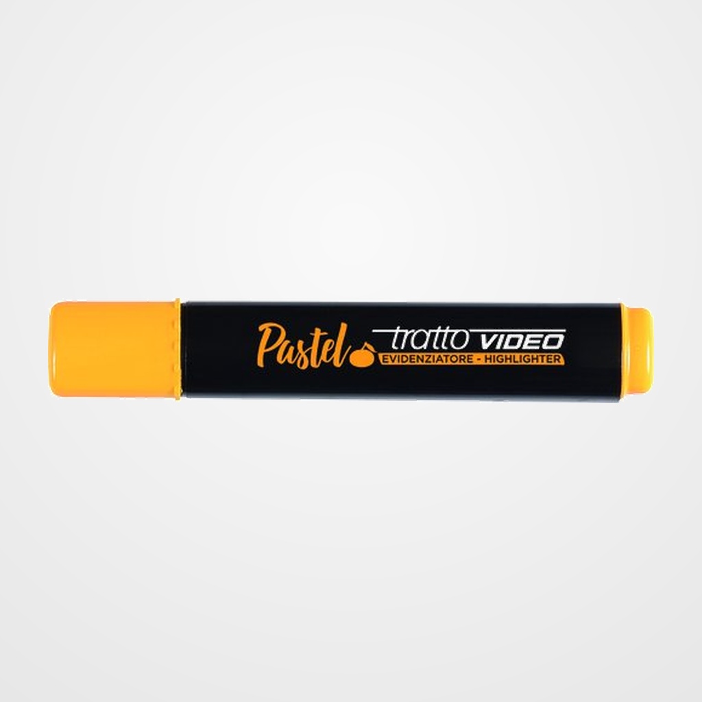 MARCADOR FLUOR TRATTO VIDEO PASTEL MANDARINA CAJA de 12