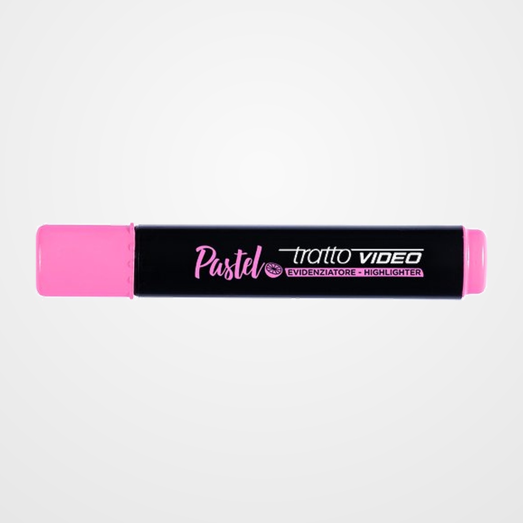 MARCADOR FLUOR TRATTO VIDEO PASTEL ROSA POMELO CAJA de 12
