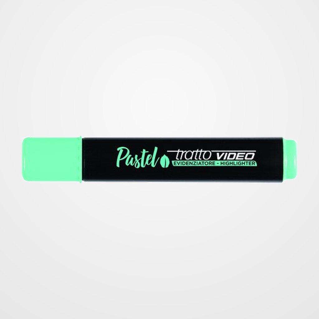 MARCADOR FLUOR TRATTO VIDEO PASTEL VERDE MENTA CAJA de 12