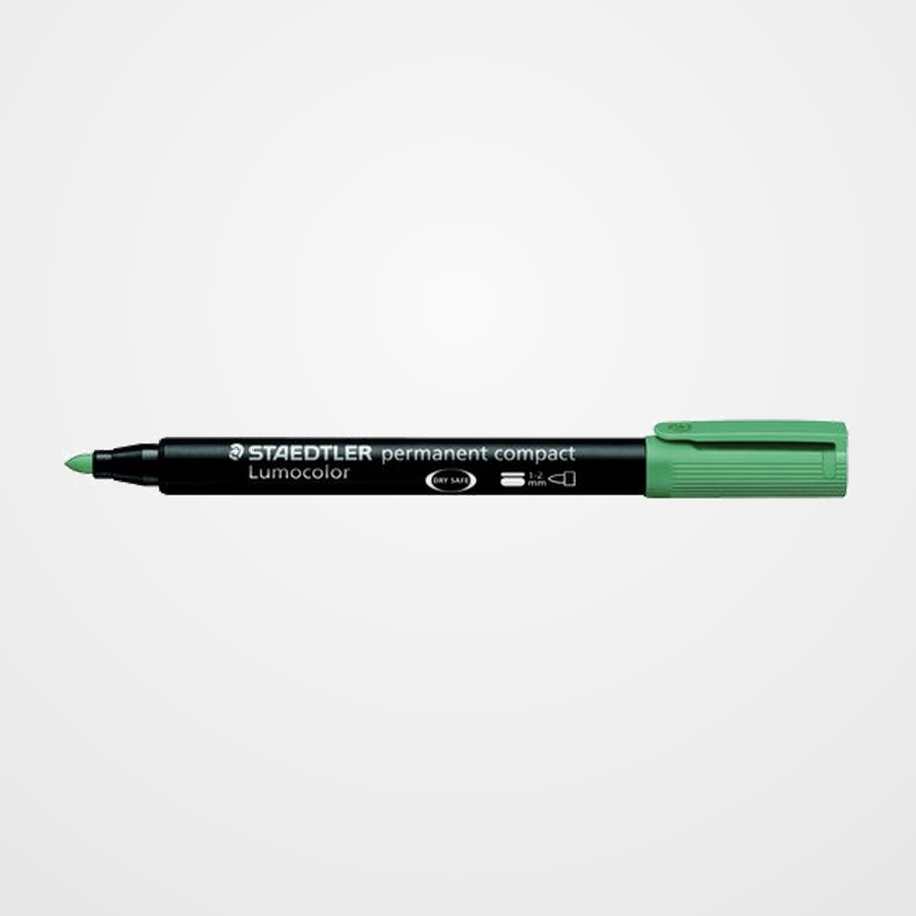 MARCADOR PERMANENTE STAEDTLER 342 LUMOCOLOR CONICO  VERDE