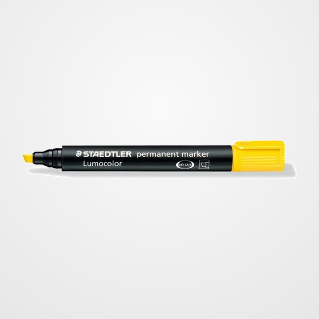 MARCADOR PERMANENTE STAEDTLER 350 LUMOCOLOR BISELADO AMARILLO