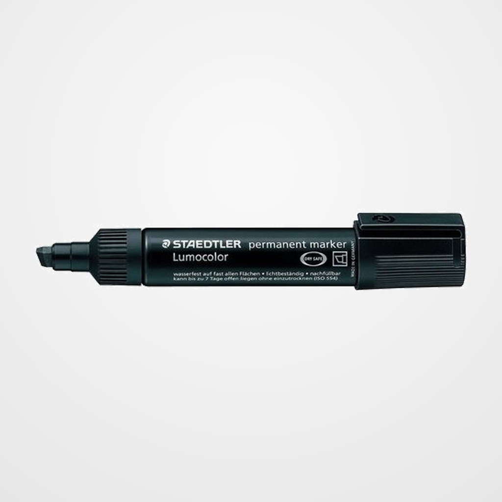 MARCADOR PERMANENTE STAEDTLER 385 LUMOCOLOR BISELADO NEGRO