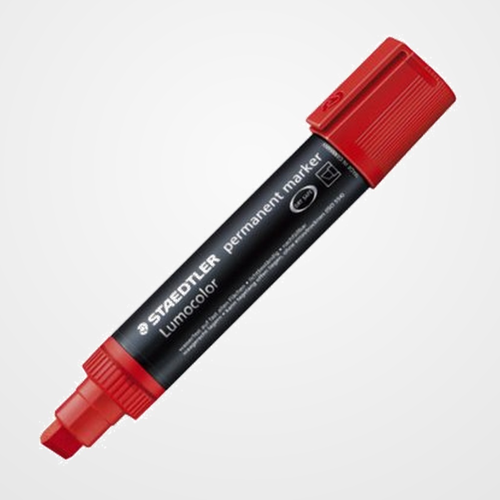 MARCADOR PERMANENTE STAEDTLER 388 LUMOCOLOR BISELADO ROJO