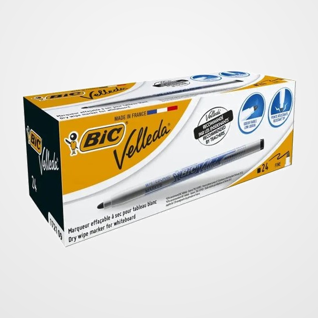 MARCADOR PIZARRA BIC VELLEDA 1721 CONICO  NEGRO
