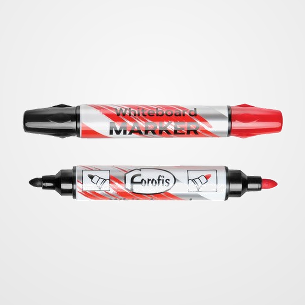 MARCADOR PIZARRA FOROFIS CONICO DOBLE PUNTA (negro y rojo)