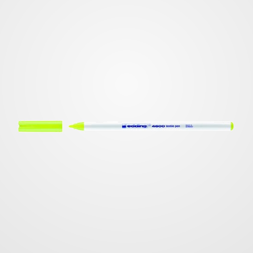 MARCADOR TEXTIL EDDING 4600 (fino) AMARILLO NEON