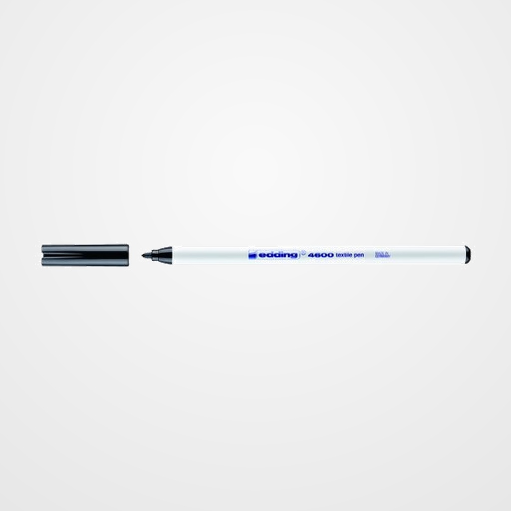 MARCADOR TEXTIL EDDING 4600 (fino) NEGRO