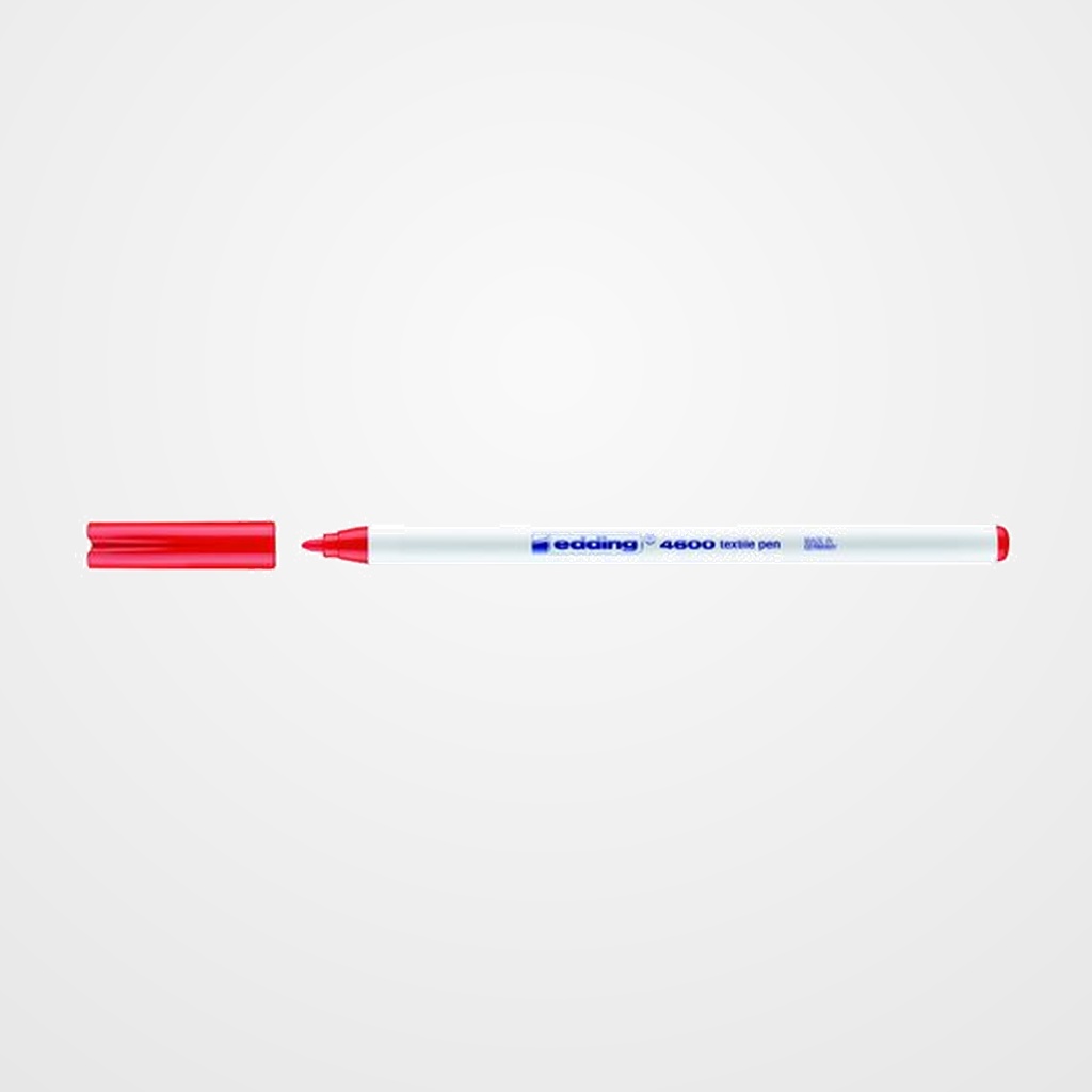 MARCADOR TEXTIL EDDING 4600 (fino) ROJO