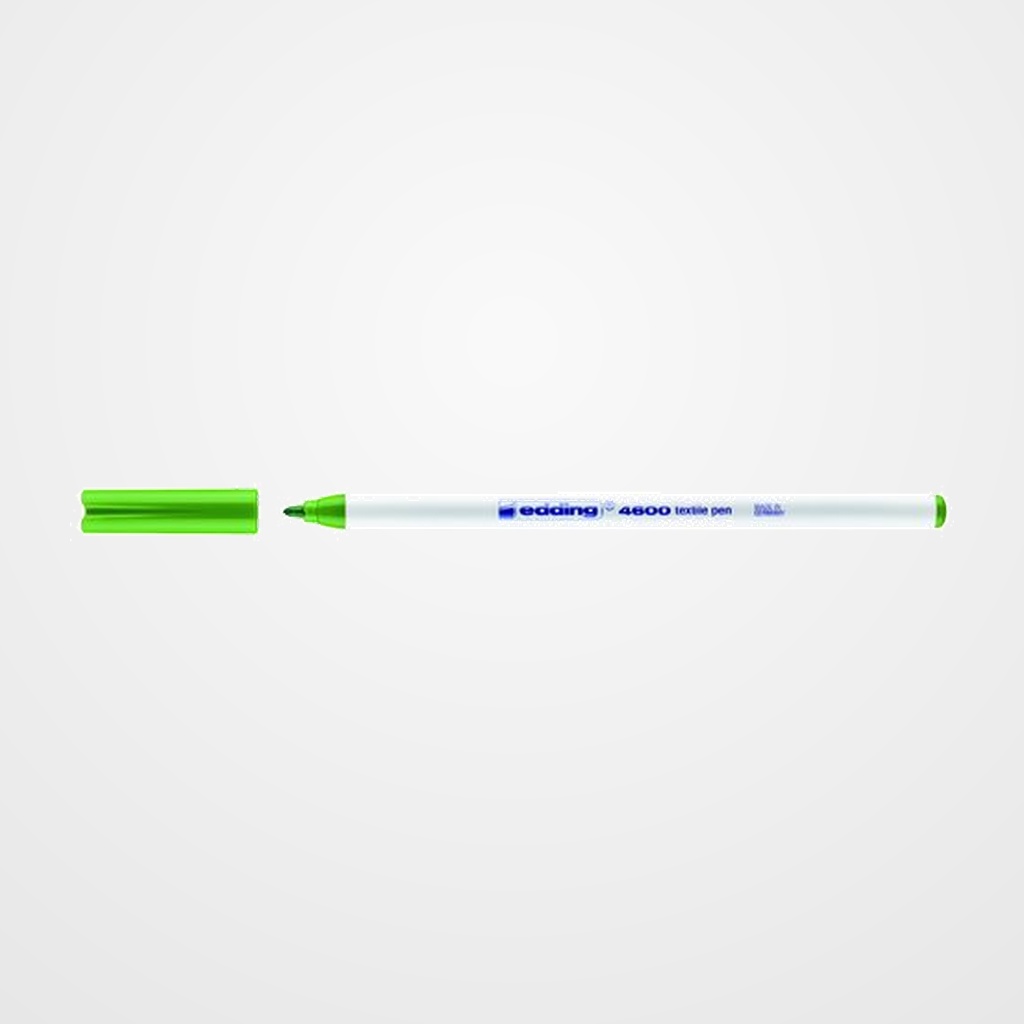 MARCADOR TEXTIL EDDING 4600 (fino) VERDE CLARO