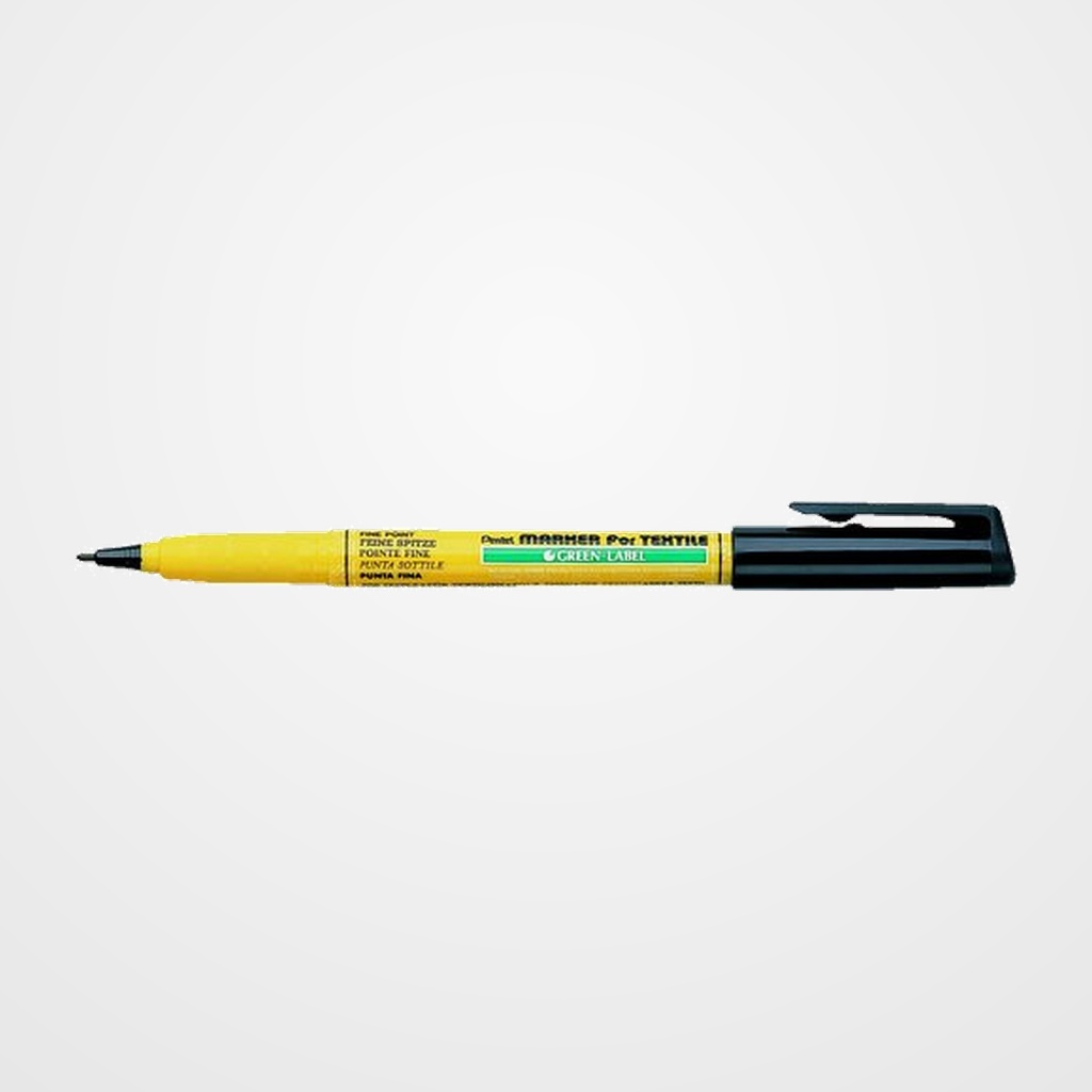 MARCADOR TEXTIL PENTEL PEPITO GREEN LABEL NM-10 NEGRO