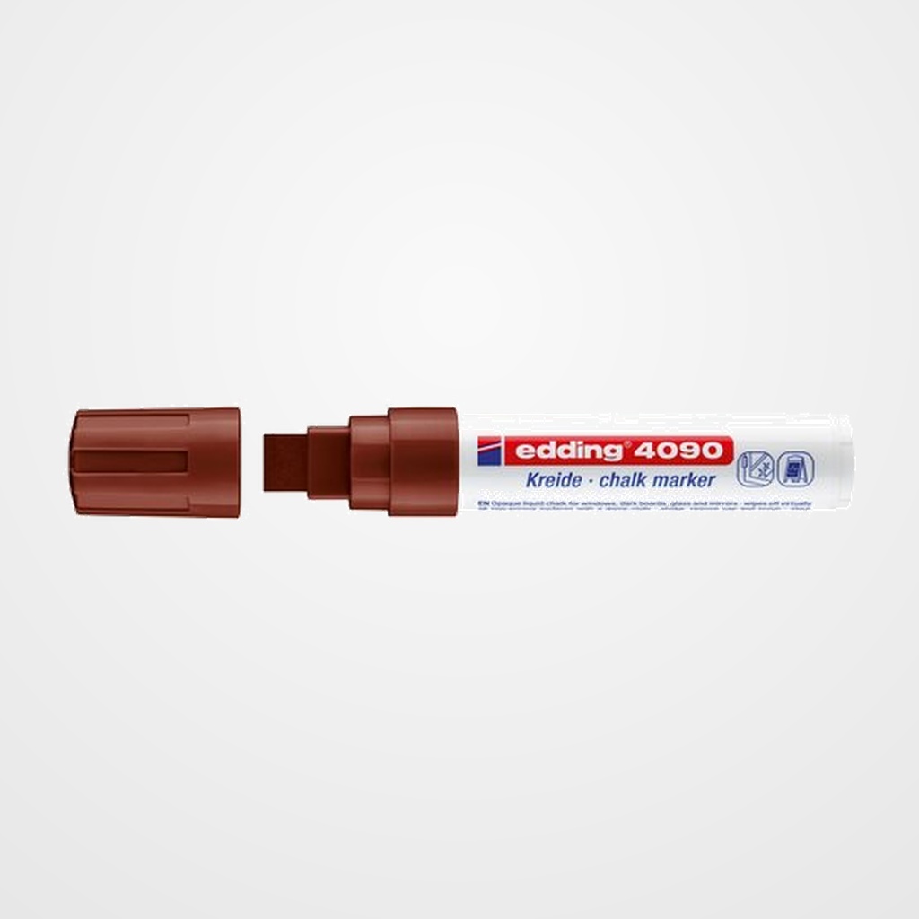 MARCADOR TIZA LIQUIDA EDDING 4090 BISELADO  MARRON