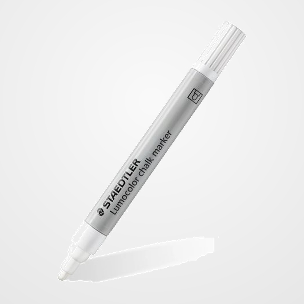 MARCADOR TIZA LIQUIDA STAEDTLER CHALK MARKER 344 ESTUCHE DE 10 BLANCO