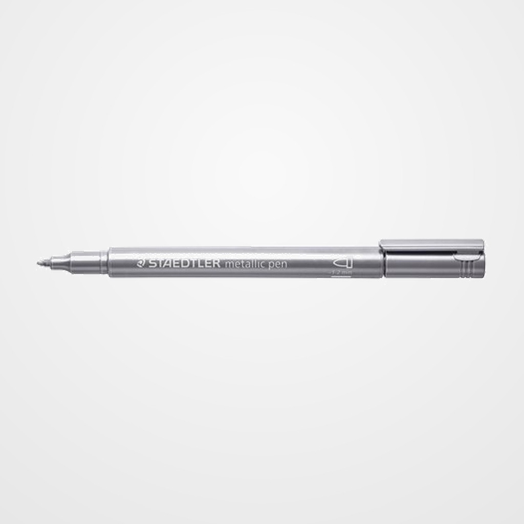 MARCADOR T.OPACA NO PERM. STAEDTLER 8323 METALICO PLATA