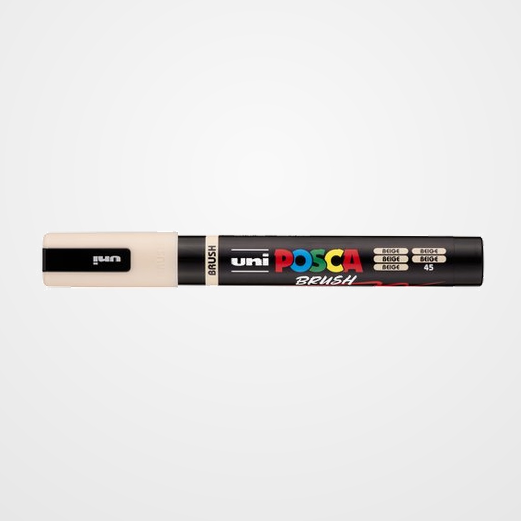 MARCADOR T.OPACA NO PERM. UNI POSCA BRUSH 1-4mm (PC-5BR) BEIGE