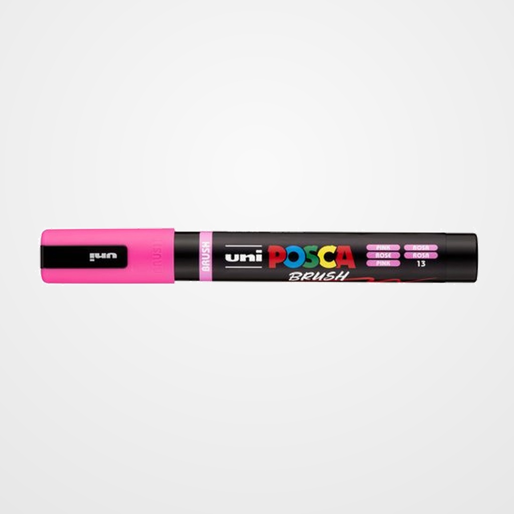 MARCADOR T.OPACA NO PERM. UNI POSCA BRUSH 1-4mm (PC-5BR) ROSA