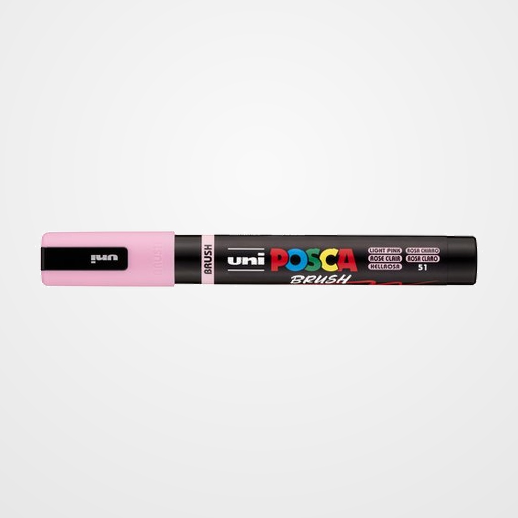 MARCADOR T.OPACA NO PERM. UNI POSCA BRUSH 1-4mm (PC-5BR) ROSA CLARO
