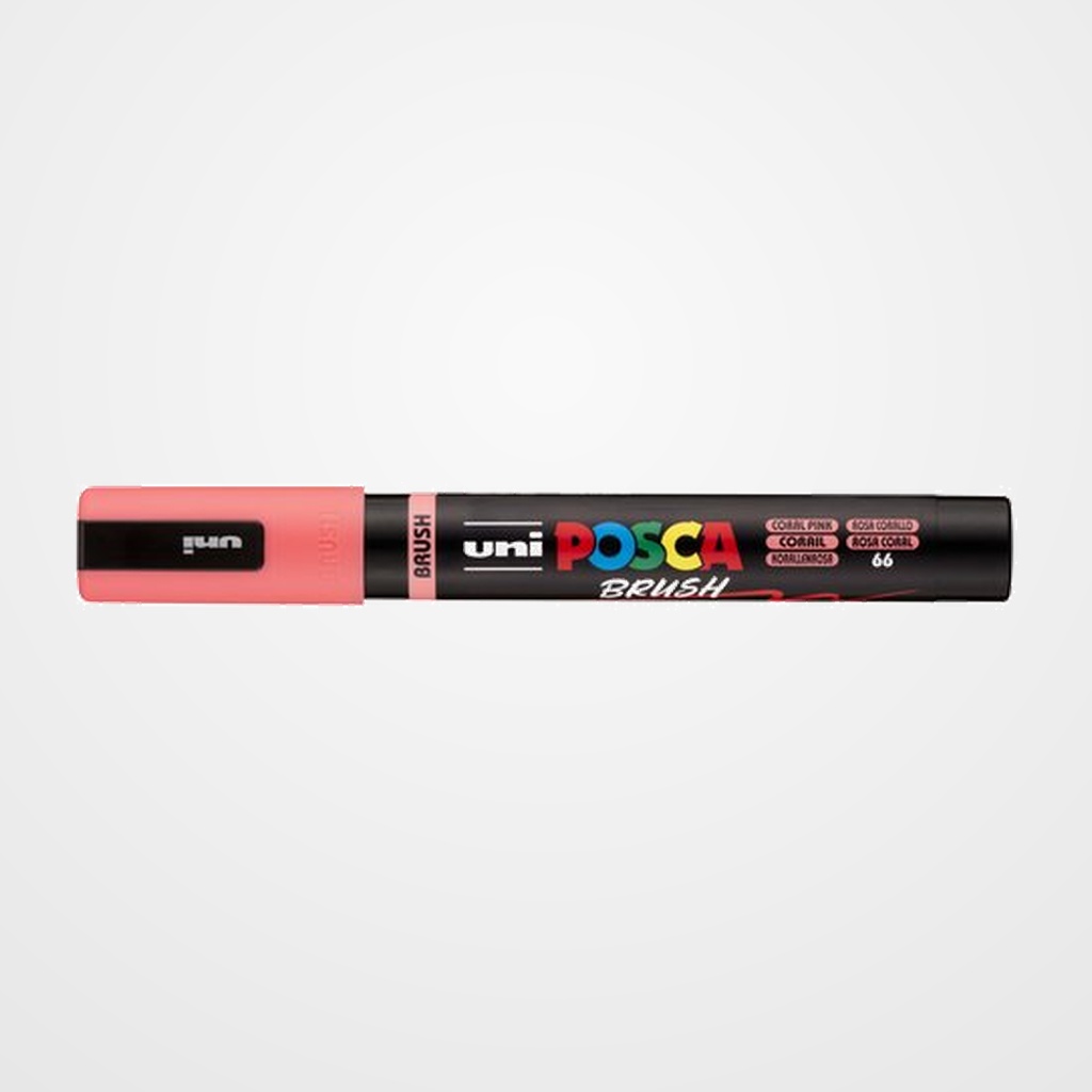 MARCADOR T.OPACA NO PERM. UNI POSCA BRUSH 1-4mm (PC-5BR) ROSA CORAL
