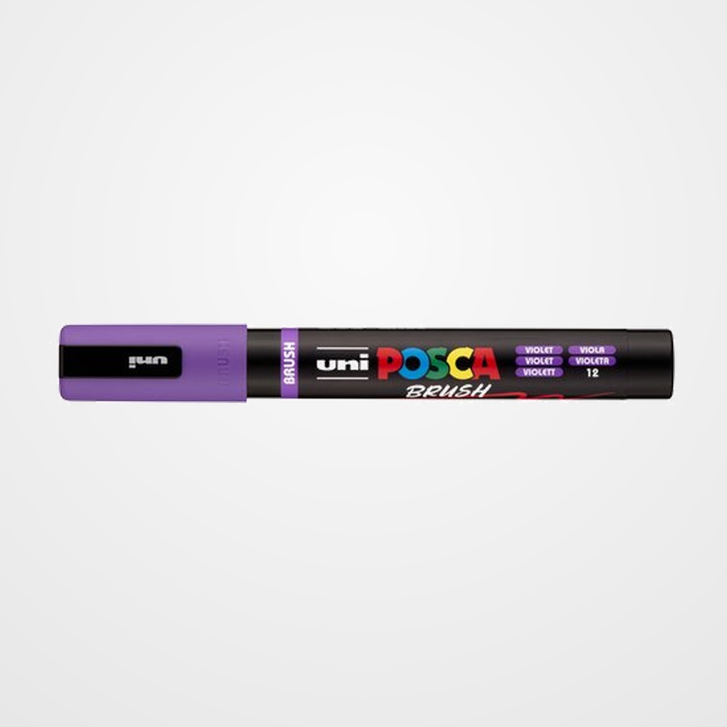 MARCADOR T.OPACA NO PERM. UNI POSCA BRUSH 1-4mm (PC-5BR) VIOLETA