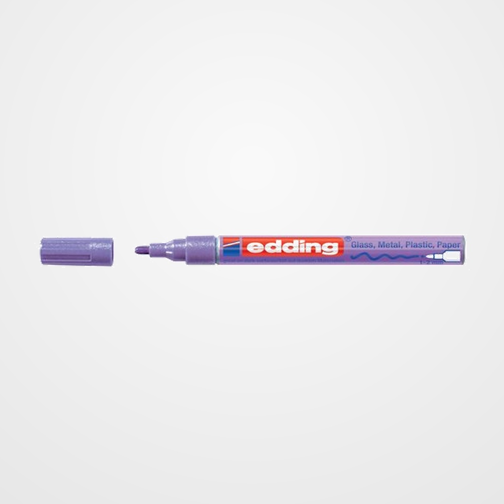 MARCADOR T.OPACA PERM. EDDING  751 CONICO VIOLETA METALICO