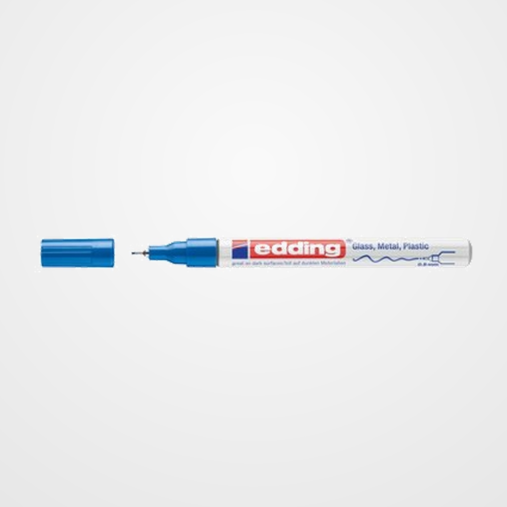 MARCADOR T.OPACA PERM. EDDING  780 CONICO AZUL
