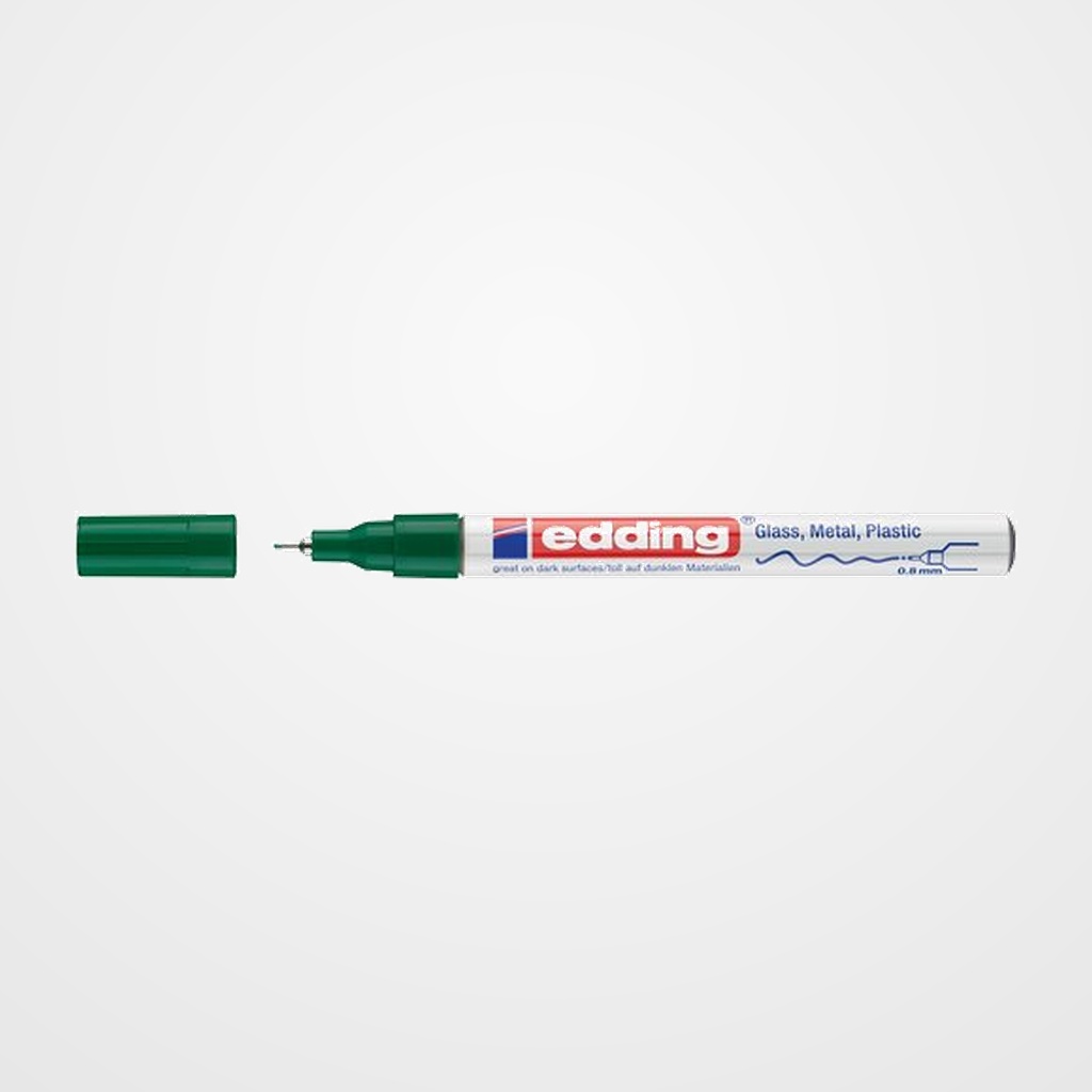 MARCADOR T.OPACA PERM. EDDING  780 CONICO VERDE