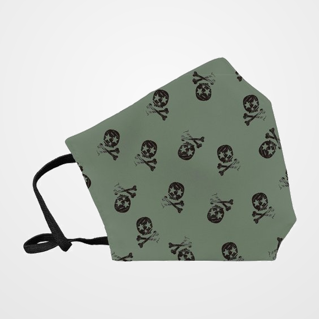 MASCARILLA DE PROTECCION REUTILIZABLE FULI GRANDE TALLA L SKULL KAKI