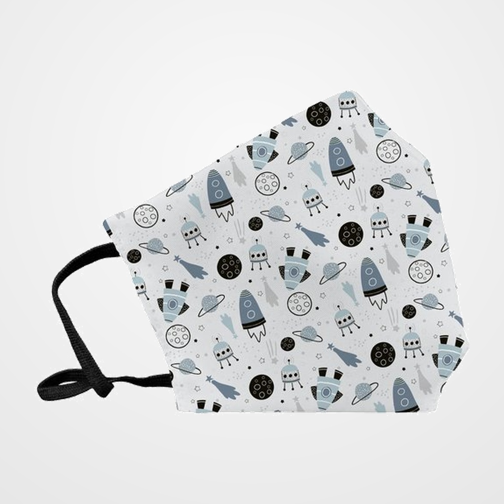 MASCARILLA DE PROTECCION REUTILIZABLE FULI PEQUEÑA TALLA S SPACE BLANCO