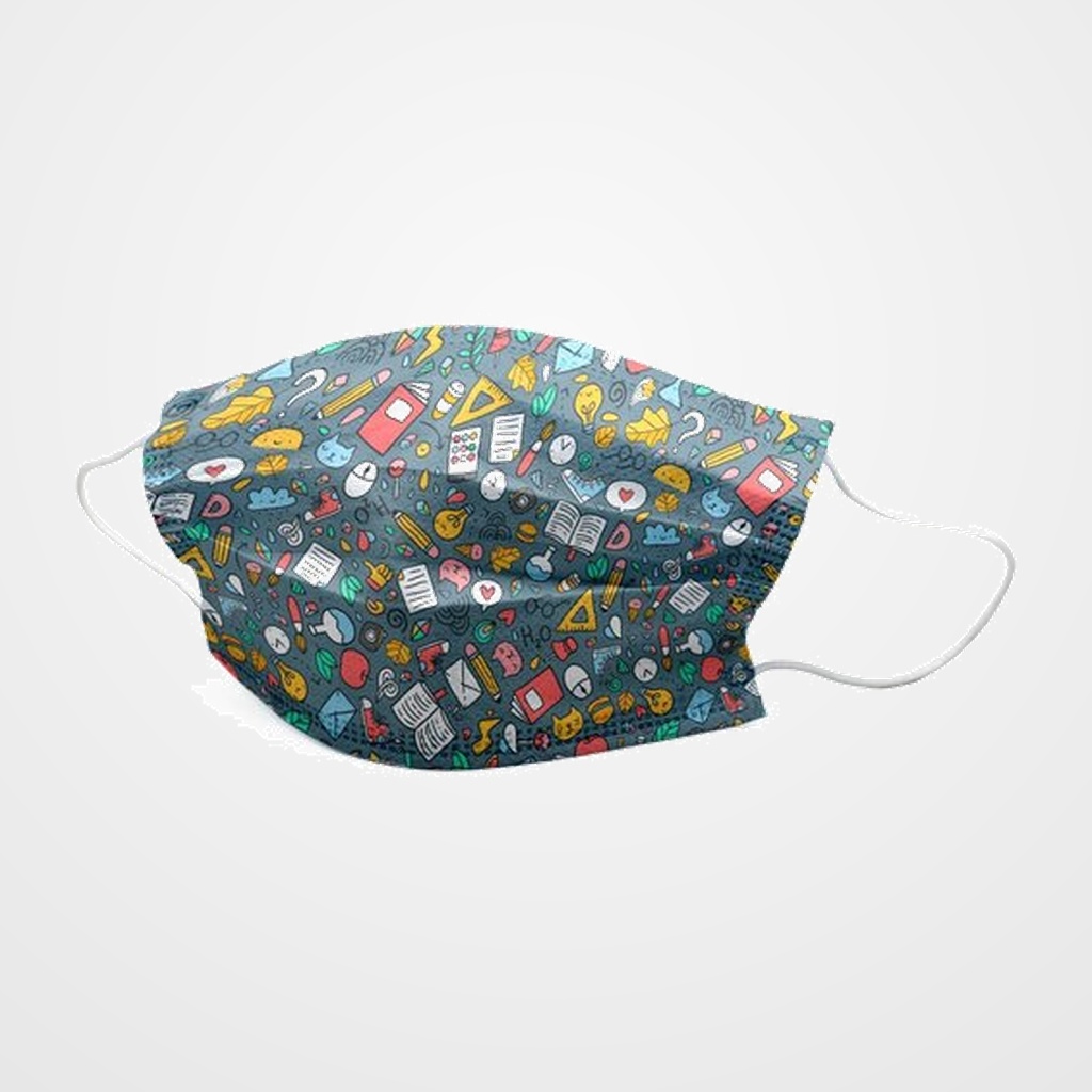 MASCARILLA QUIRURGICA IIR 3 CAPAS DESECHABLE FIRST PROTEC INFANTIL COLE PAQUETE de 10