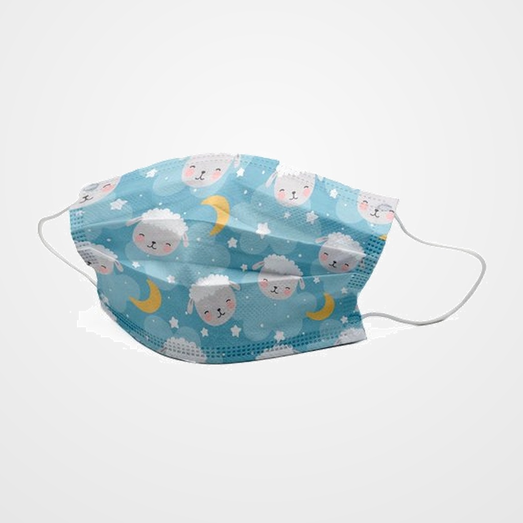 MASCARILLA QUIRURGICA IIR 3 CAPAS DESECHABLE FIRST PROTEC INFANTIL DULCES SUEÑOS PAQUETE de 10