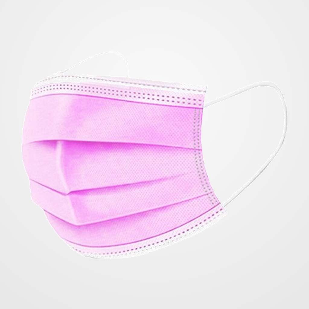 MASCARILLA QUIRURGICA IIR 3 CAPAS DESECHABLE GALMASK INFANTIL ROSA PAQUETE de 10