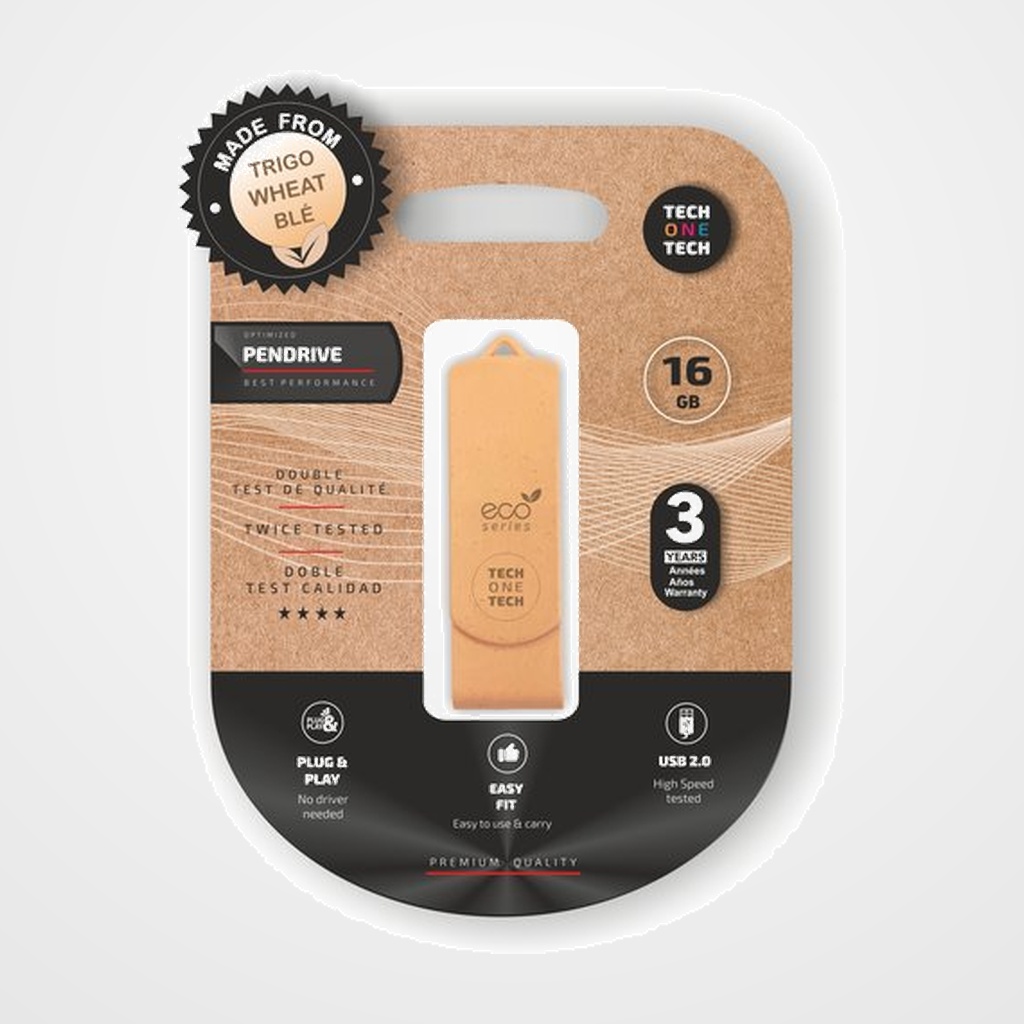 MEMORIA USB 16GB TECH-ONE-TECH ECO 2.0 (Incluye Canon LPI de 0.24)