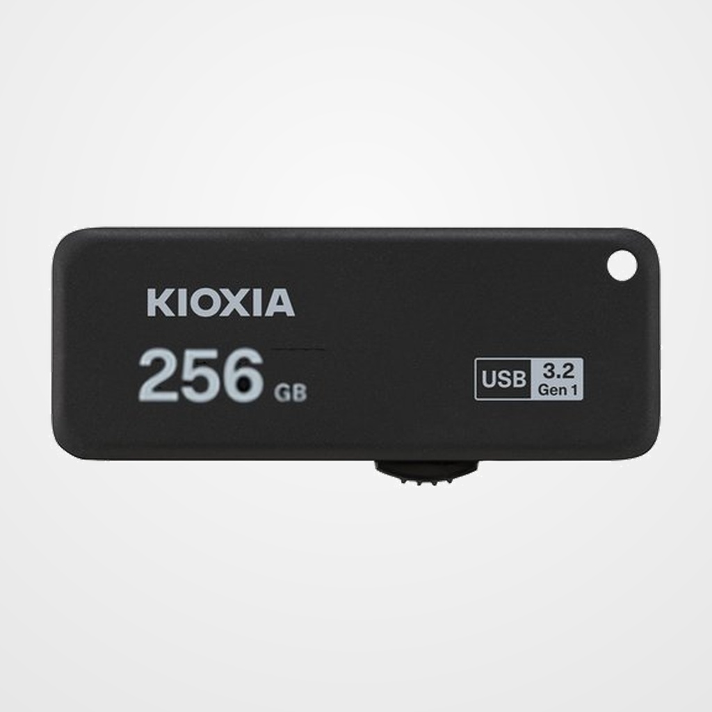MEMORIA USB 256GB KIOXIA/TOSHIBA TRANSMEMORY U365 3.2 NEGRO (Incluye Canon LPI de 0,24)