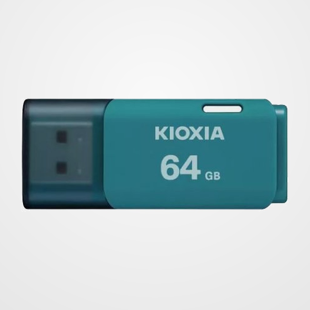 MEMORIA USB 64GB KIOXIA/TOSHIBA U202 AQUA 2.0 AZUL (Incluye Canon LPI de 0,24)