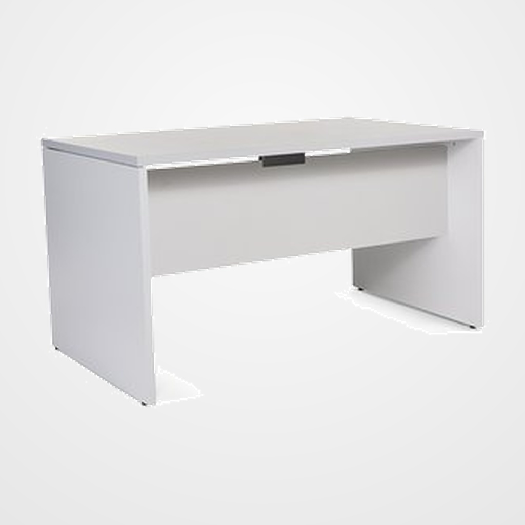 MESA ROCADA WORK 140x80 ESTRUCTURA GRIS TABLERO GRIS