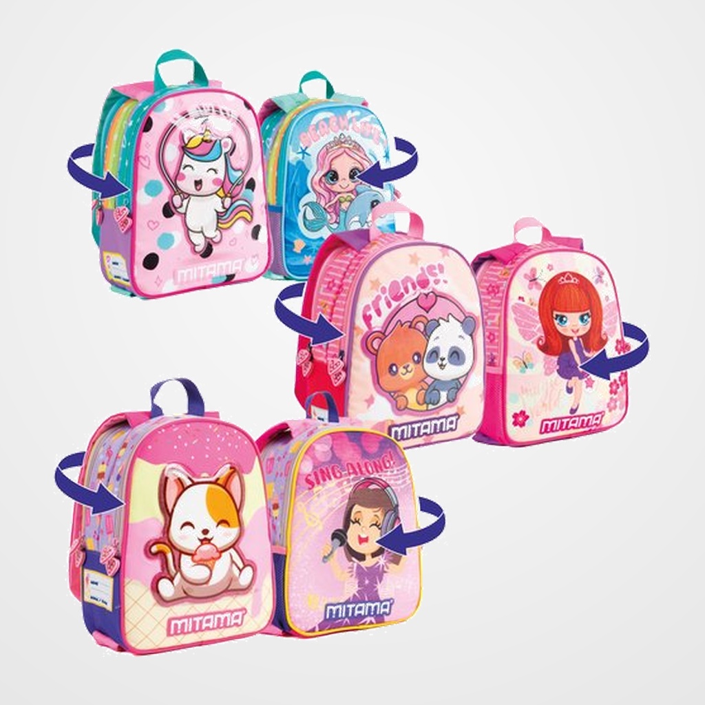 [11001253] MOCHILA MITAMA INFANTIL SPINNY GIRL 2 CREMALLERAS (8,2 litros) SURTIDO