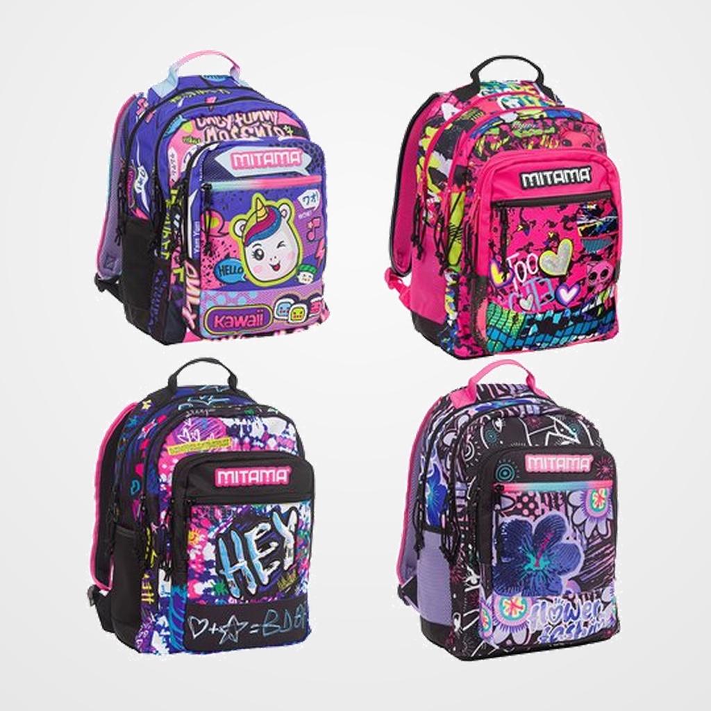 MOCHILA MITAMA NEW PLUS GIRL 3 COMPART. 30 lt SURTIDO