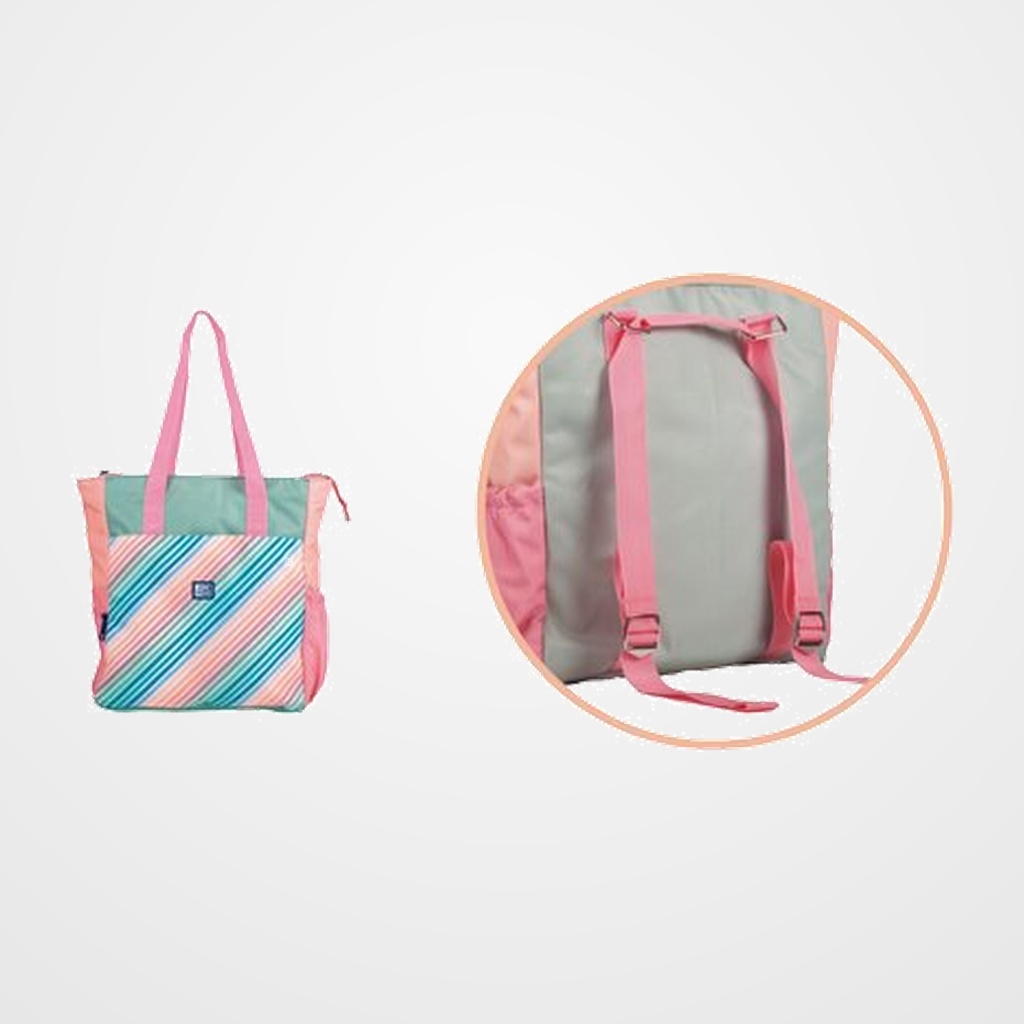 MOCHILA-BOLSO OXFORD COLOR BLOCK CONVERTIBLE