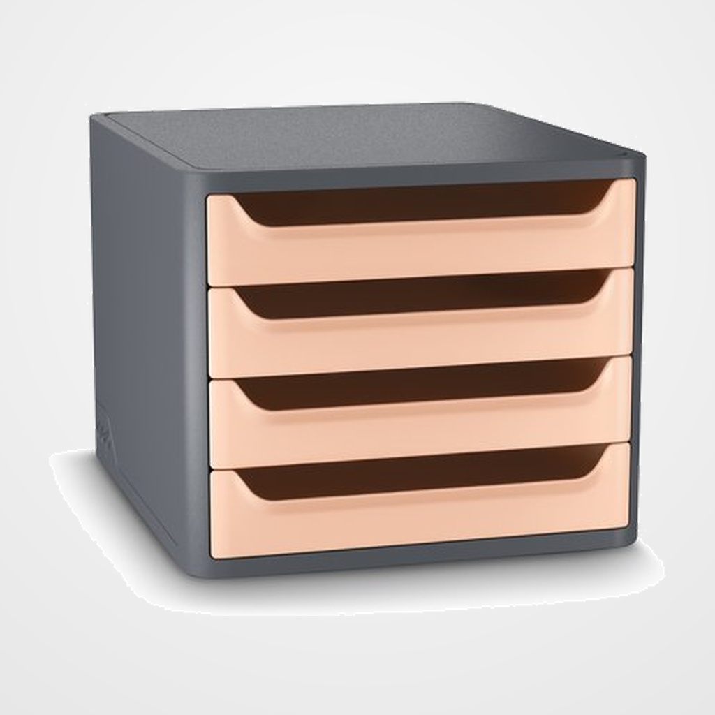 MODULO CEP 1400F FIRST 4 CAJONES GRIS/MELOCOTON