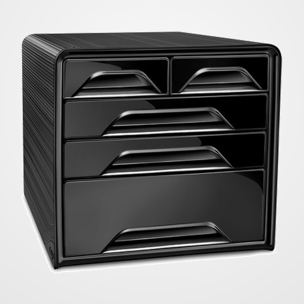 MODULO CEP 7-213 ESTANDAR 5 CAJONES MIXTOS COLOR NEGRO