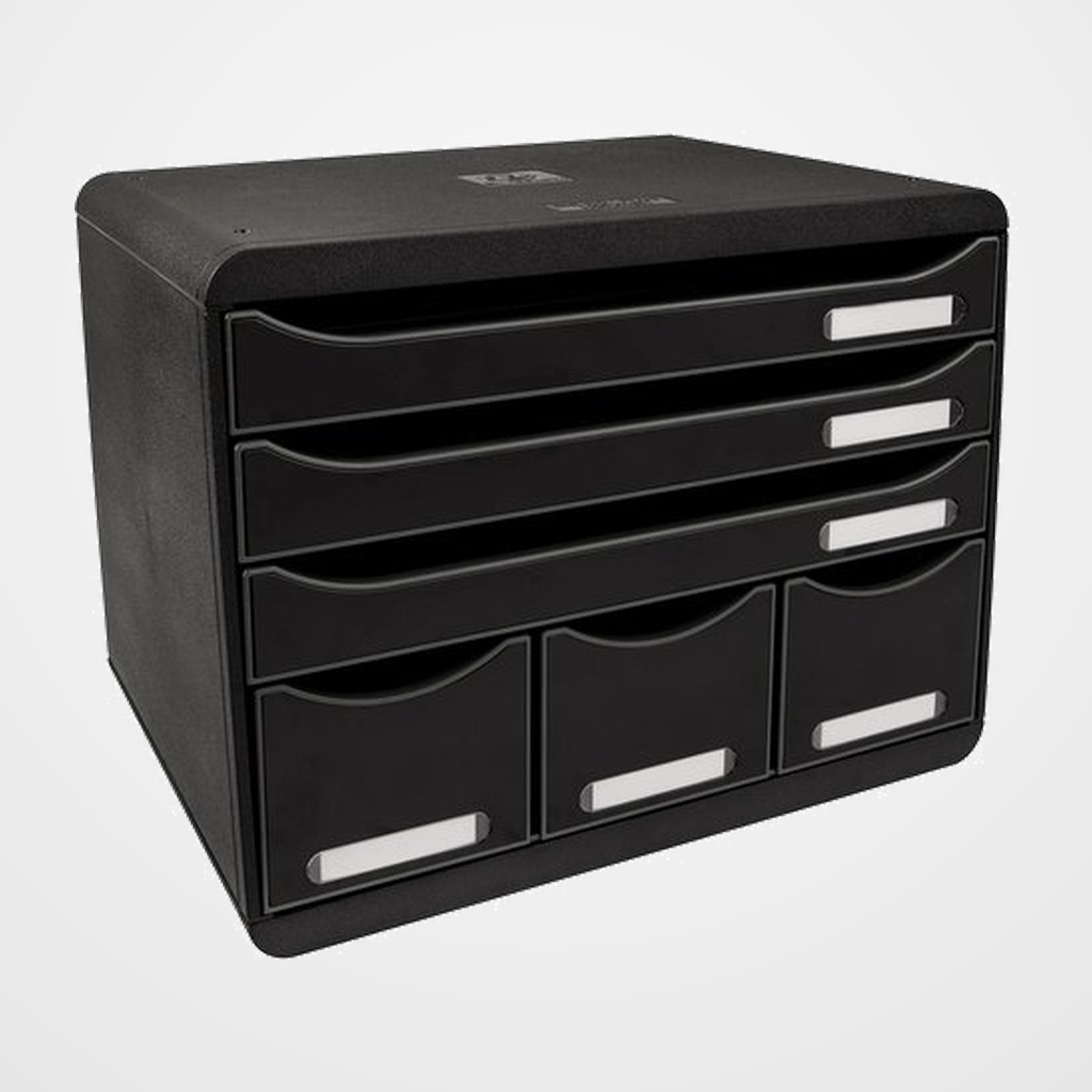 MODULO EXACOMPTA STORE-BOX MAXI 6 CAJONES  NEGRO