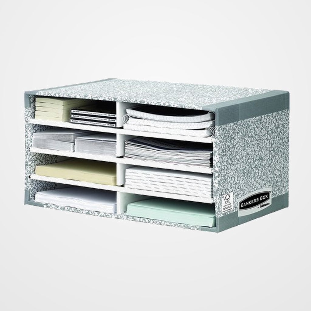 MODULO FELLOWES BANKERS BOX 8 BANDEJAS GRIS/BLANCO