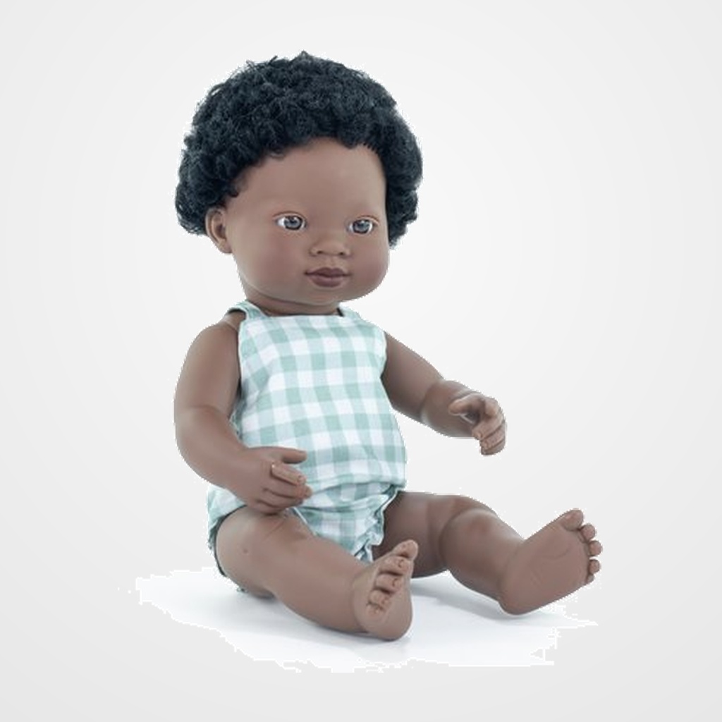 MUÑECO MINILAND MF&M CAFRICANO 38cm (+10 meses)