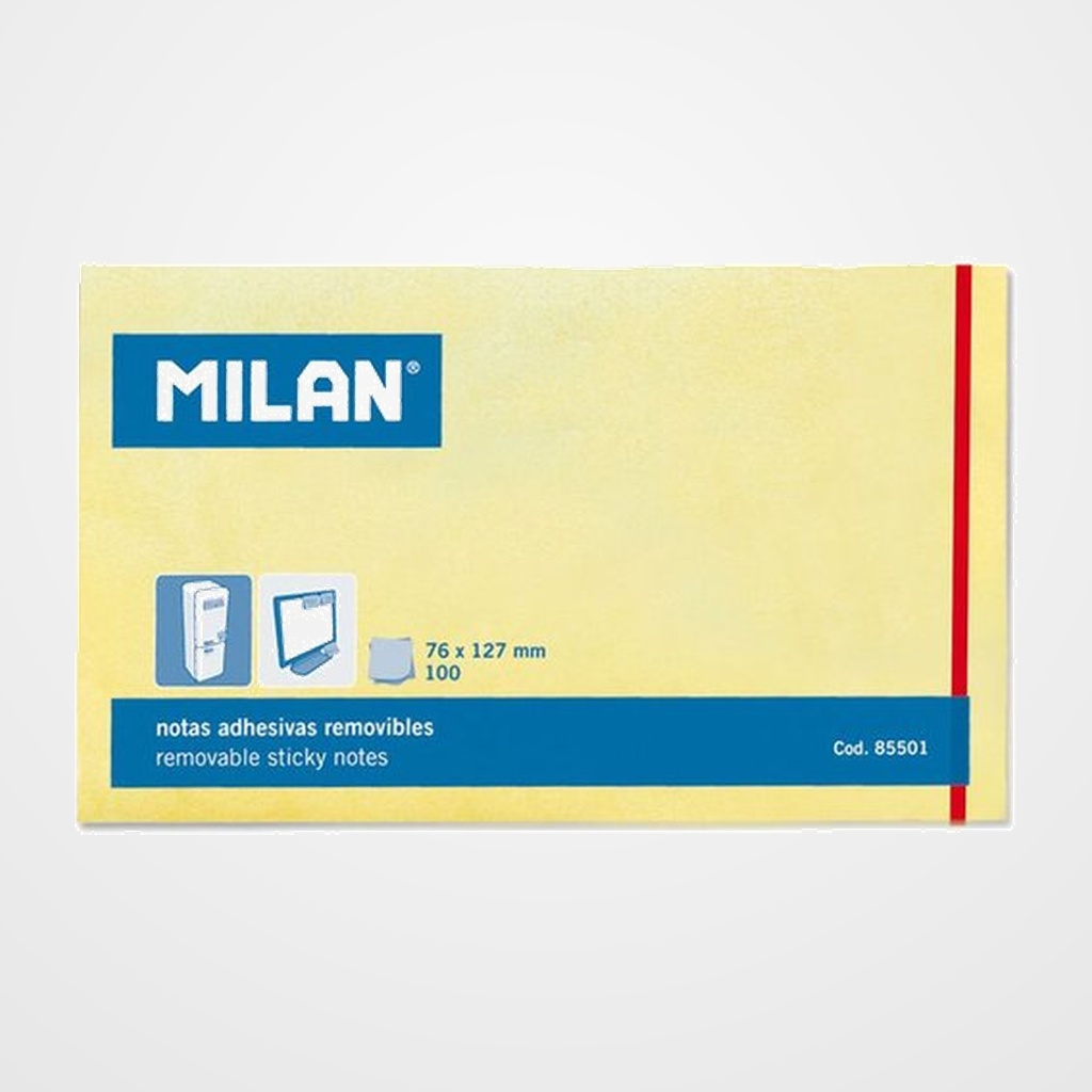 NOTAS ADHESIVAS MILAN 100h 127x76