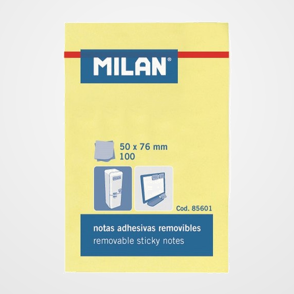 NOTAS ADHESIVAS MILAN 100h 50x76
