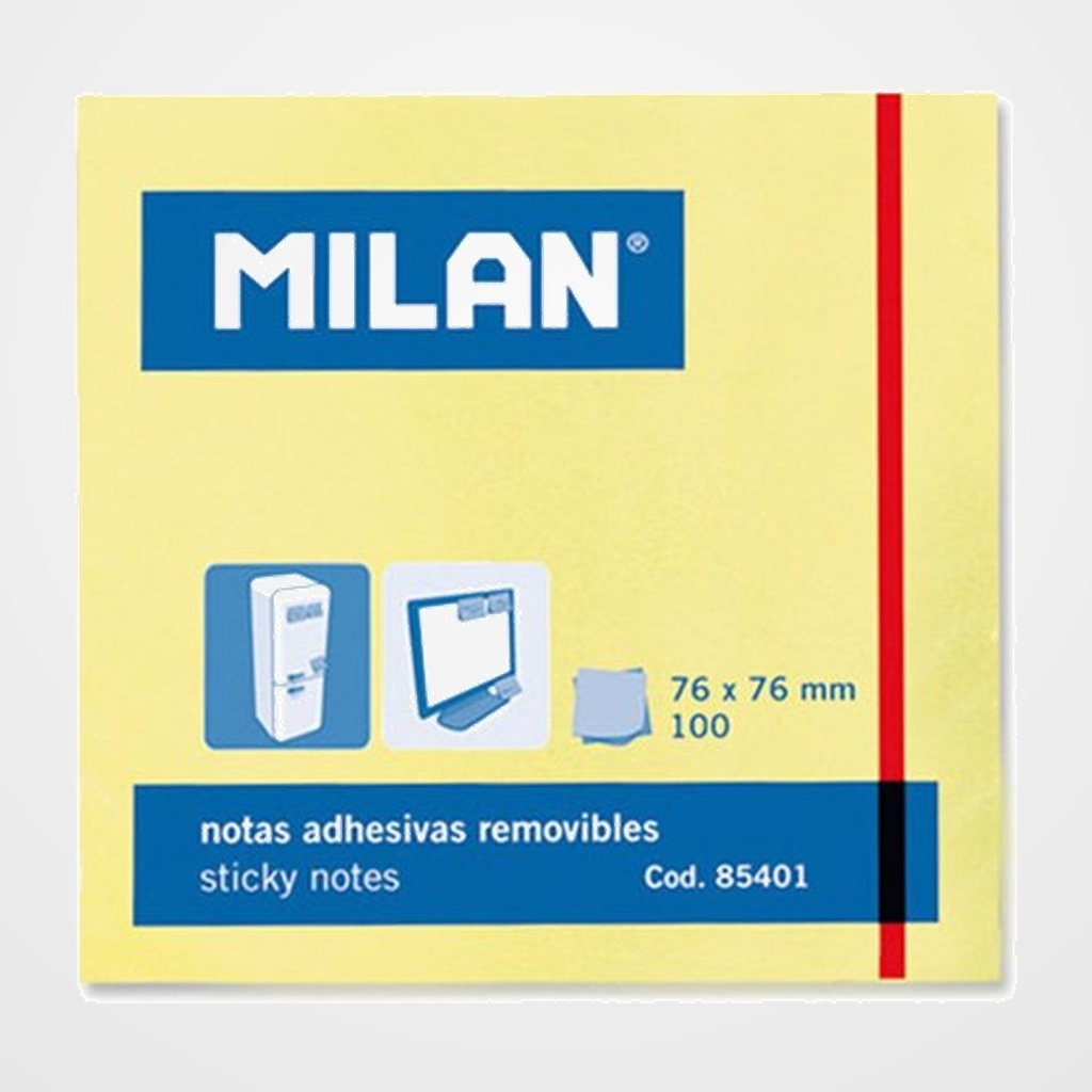 NOTAS ADHESIVAS MILAN 100h 76x76
