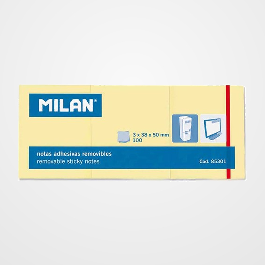 NOTAS ADHESIVAS MILAN 3x100h 50x38
