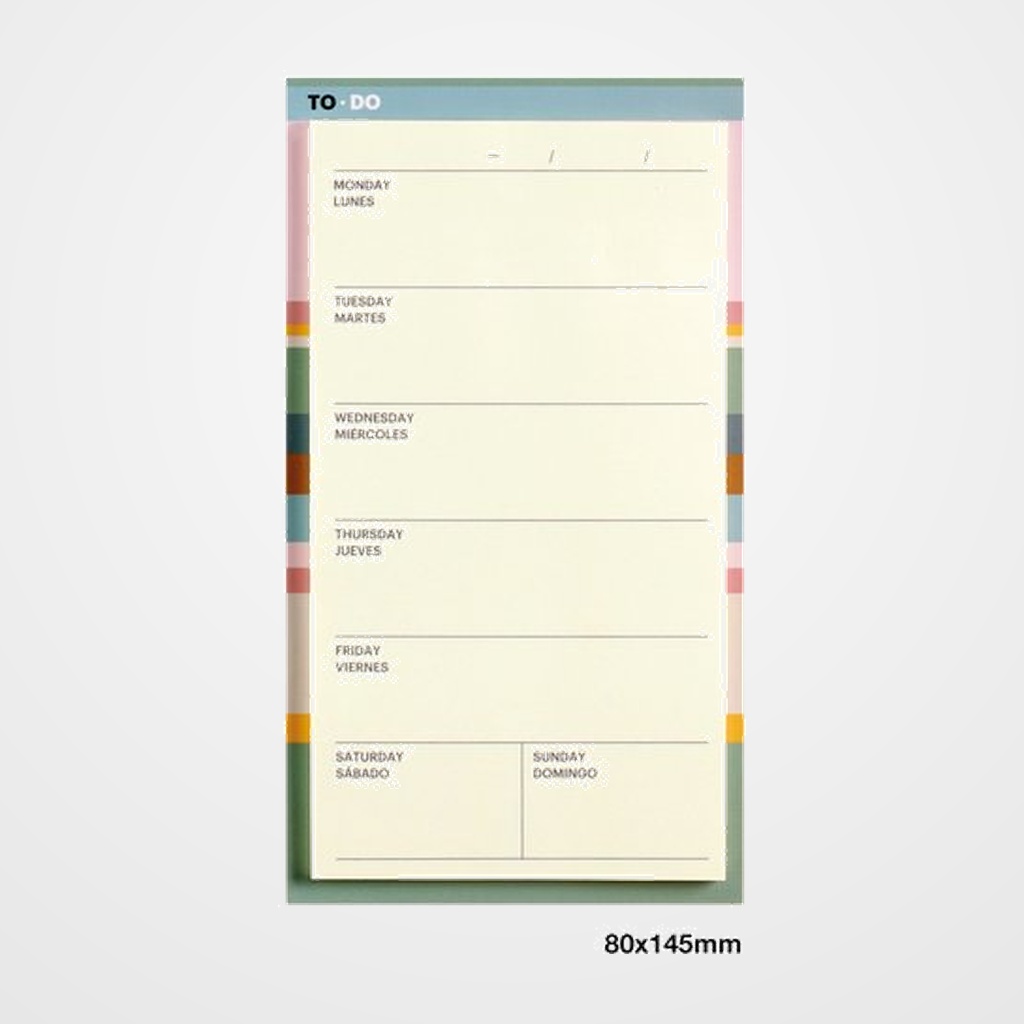 NOTAS ADHESIVAS MIQUELRIUS TO-DO 145x80 SEMANALES
