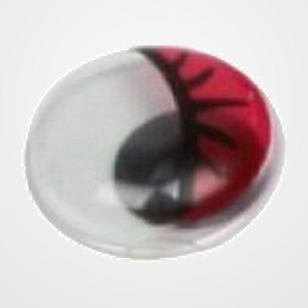 OJOS MOVILES SMART ROJO 10 mm. PACK de 50