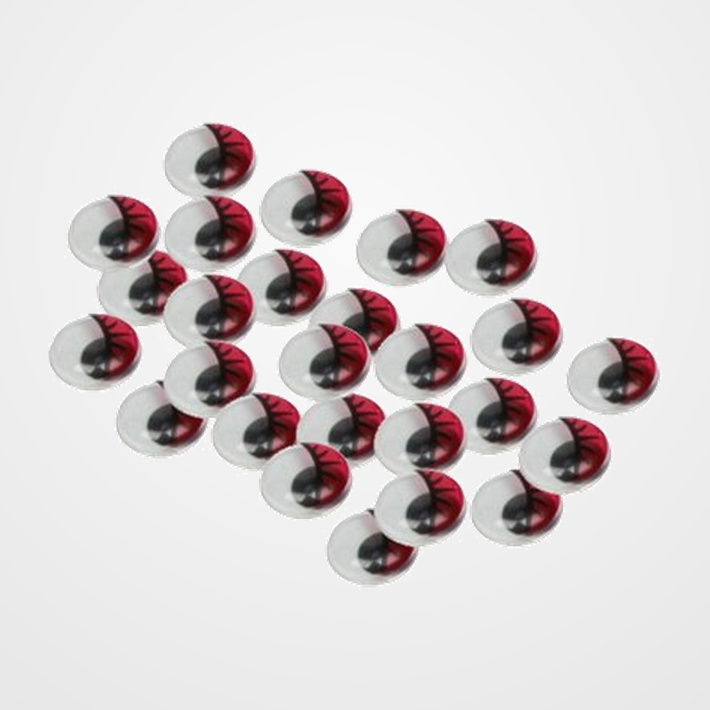 OJOS MOVILES SMART ROJO 12 mm. PACK de 40
