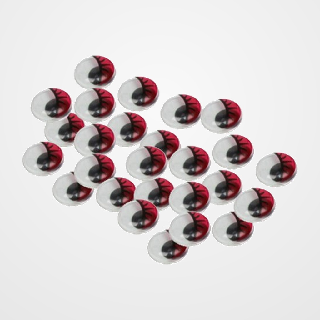 OJOS MOVILES SMART ROJO 18 mm. PACK de 20